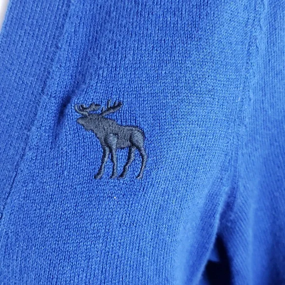 Abercrombie & Fitch Women's Medium Royal Blue Boyfriend Cardigan - Picture 4 of 10